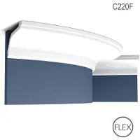 ORAC Decor C220F LUXXUS Corniche Moulure Cimaise flexible Profil | 2 m