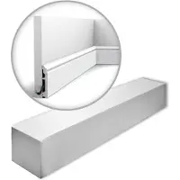 ORAC Decor SX173-RAL9003-box AXXENT CONTOUR Plinthes 1 carton 20 Plinthes | 40 m