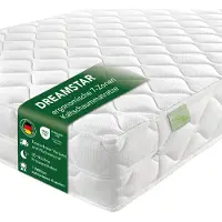 Dreamstar Matelas ergonomique 7 zones avec ressorts ensachés | 160 x 200 cm | 17cm | H2 & H3 | Ergo Flex Duo | Matelas réversible