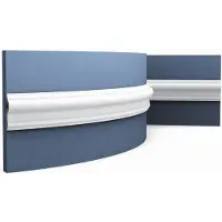 ORAC Decor PX202F AXXENT Cimaise Moulure décorative flexible Moulure en stuc 2 m