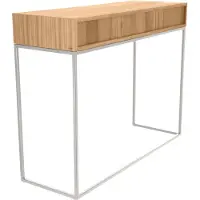 Jan Kurtz Table console DINA, 100x34x78 cm, Structure : acier inoxydable (100 x 34 x 78 cm)
