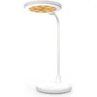 Nedis Lampe de bureau LED avec miroir, intensité réglable, 3 modes, rechargeable