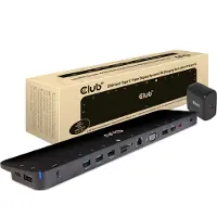 Club 3D Csv-1564w65 15 In 1 65w Docking Station Doré