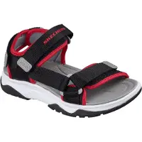 SKECHERS Sandales plates TREAD SEEKER garcons - Noir - 27