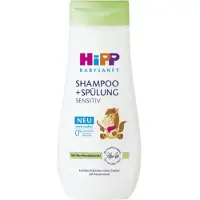 HiPP Babysanft Shampoing et après-shampoing pour bébé Cheval 200 ml