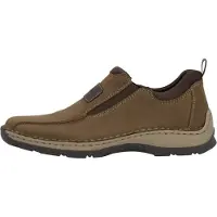 Rieker Chaussons de ville pour hommes, couleur marron, style décontracté