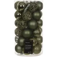 Décoris Kit de décoration de sapin de Noël résistant aux chocs (37x)