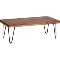 Wohnling Table basse en bois massif de sheesham 115 x 60 x 40 cm WL1.511