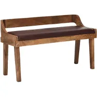 Wohnling Banquette en cuir (108 cm)