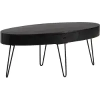 Wohnling Table basse résidentielle en bois massif 100 cm table de salon table de canapé table à tiroir |