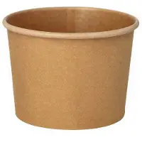 Papstar Gobelet à soupe, Contenant à usage unique, Marron