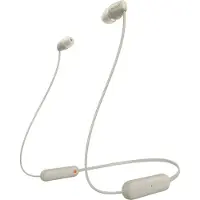Sony WI-C100 Casque Sans fil Ecouteurs Appels/Musique Bluetooth Beige