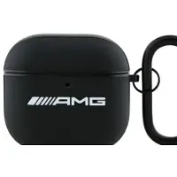 Mercedes Amg Ama4Slwk Housse Airpods 4 Cuir noir/noir Logo blanc