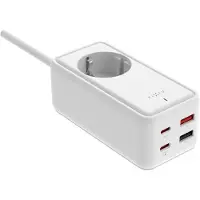 FIXED Bande de recharge avec 2x USB-C et 2x USB GaN III PD 65W 3m blanc