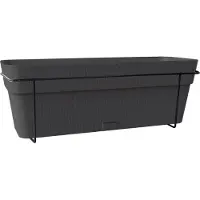 Stefanplast - Table de balcon ETHICA - 9 litres - 50 x 18 x 17 cm - Gris anthracite
