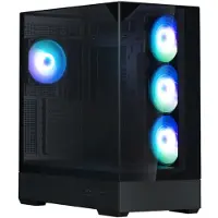 Zalman Boîtier sans alimentation - P40 Prism Plus - Moyen tour - Format ATX - Noir