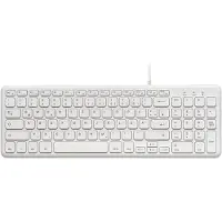 Perixx PERIBOARD-213 DE W USB Tastatur Deutsch, QWERTZ Weiß (11960)