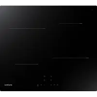 Samsung NZ64T3706A1, Noir, Encastrable, 60 cm, Plaque de cuisson à induction avec zones, Verre, 4 zones/zones