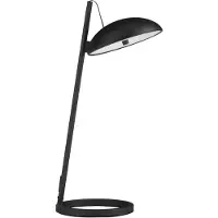 Nova Luce Flute - lampe de table - Ø 20 x 53 x 28 cm - 18W dimmable LED inclus - noir sablé