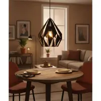 Eglo Lampe suspendue noire Carlton 1