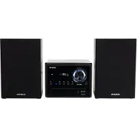Aiwa MCBT-350 Micro Hi-Fi System, black (Bluetooth, Lecteur de CD, 2x 10 W), Chaîne stéréo, Noir