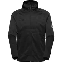 Mammut Veste à capuche Crag ML pour homme - Couche intermédiaire multifonctionnelle à capuche, couleur : noir, taille : M