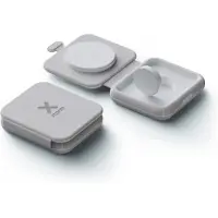 Xtorm Chargeur sans fil pliable 15W, 2 en 1, Capacités de charge sans fil ultra-rapides, Design élégant, Gris