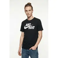 Nike T-Shirt 'Swoosh' noir / blanc
