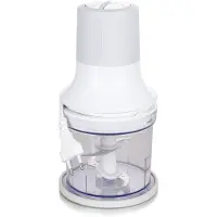 Emerio hachoir 260 W – 500 ml – 2 vitesses – bol en plastique – 4 lames en acier inoxydable – pieds antidérapants – rangement du câble – MC-122649.2