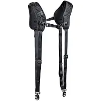 BlackRapid Blackline II Double Camera Harness (Sangle d'épaule), Sangle pour appareil photo, Noir