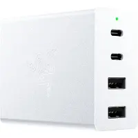 Razer Mercury 130w Gan Usb-a And Usb-c Wall Charger Argenté