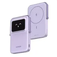 UGREEN Batterie Externe Sans Fil PB571 Uno, 5000mAh, 20W, PD + FQI, 1 x QI - 1 x USB-C, Gris