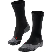 Falke Chaussettes gris chiné / noir