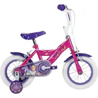 HUFFY Vélo à roulements à billes Disney Princess pour enfants, 12 pouces – Vélo avec roues stabilisatrices