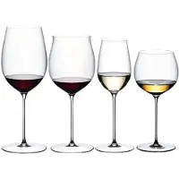 Riedel Ensemble de verres à vin Superleggero - Bordeaux Grand Cru, Burgundy Grand Cru, Riesling & Oaked Chardonnay - 4 pièces