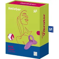 Satisfyer Bold Lover - mini vibromasseur de doigt rechargeable et étanche (rose)