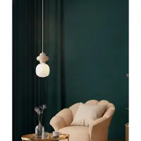 Nova Luce Suspension Clio S céramique jaune