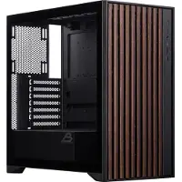 Blackstorm Artemis W01B ATX Case, black/wood (ATX), Boîtier PC, Marron, Noir