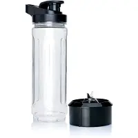 Wilfa Trinkflasche mit Messer, 600ml, passend für alle unsere XPlode Mixer,transparent