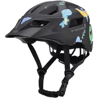 Wozinsky Casque VTT pour enfants avec visière amovible Système 360° XS Noir