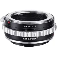 K&F Concept K&amp;F Bague d'adaptation Nikon F (type G) compatible avec monture L