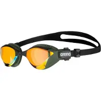 Arena Lunettes de Natation - Cobra Tri Swipe Mirror - Yellow Copper - Army