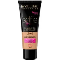 Eveline Cosmetics Selfie Time fond de teint et correcteur 2 en 1 teinte 05 Beige 30 ml