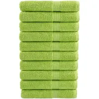 vidaXL Serviettes de qualité supérieure SOLUND 10 pcs vert pomme