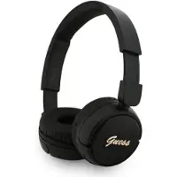 GUESS Écouteurs supra-auriculaires Metal Logo Script - noirs