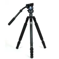 Sirui R-2004 avec trépied de studio VH-10 en aluminium avec tête (Métal), Trépied, Noir