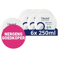 Neutral 6 crèmes pour le corps neutres sans parfum, 250 ml