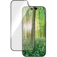 PanzerGlass Protection d'écran Matrix Recycled Ultra-Wide Fit Anti-bactérienne avec applicateur pour Apple iPhone 16 Pro