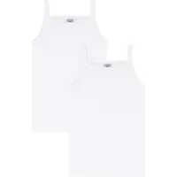 Petit Bateau Debardeur enfant A0AA6 X2 filles - Blanc - 24 mois