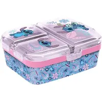 Stor "STITCH - Watercolor - Boîtes à Tartines multi compartiment", Lunch box, Multicolore